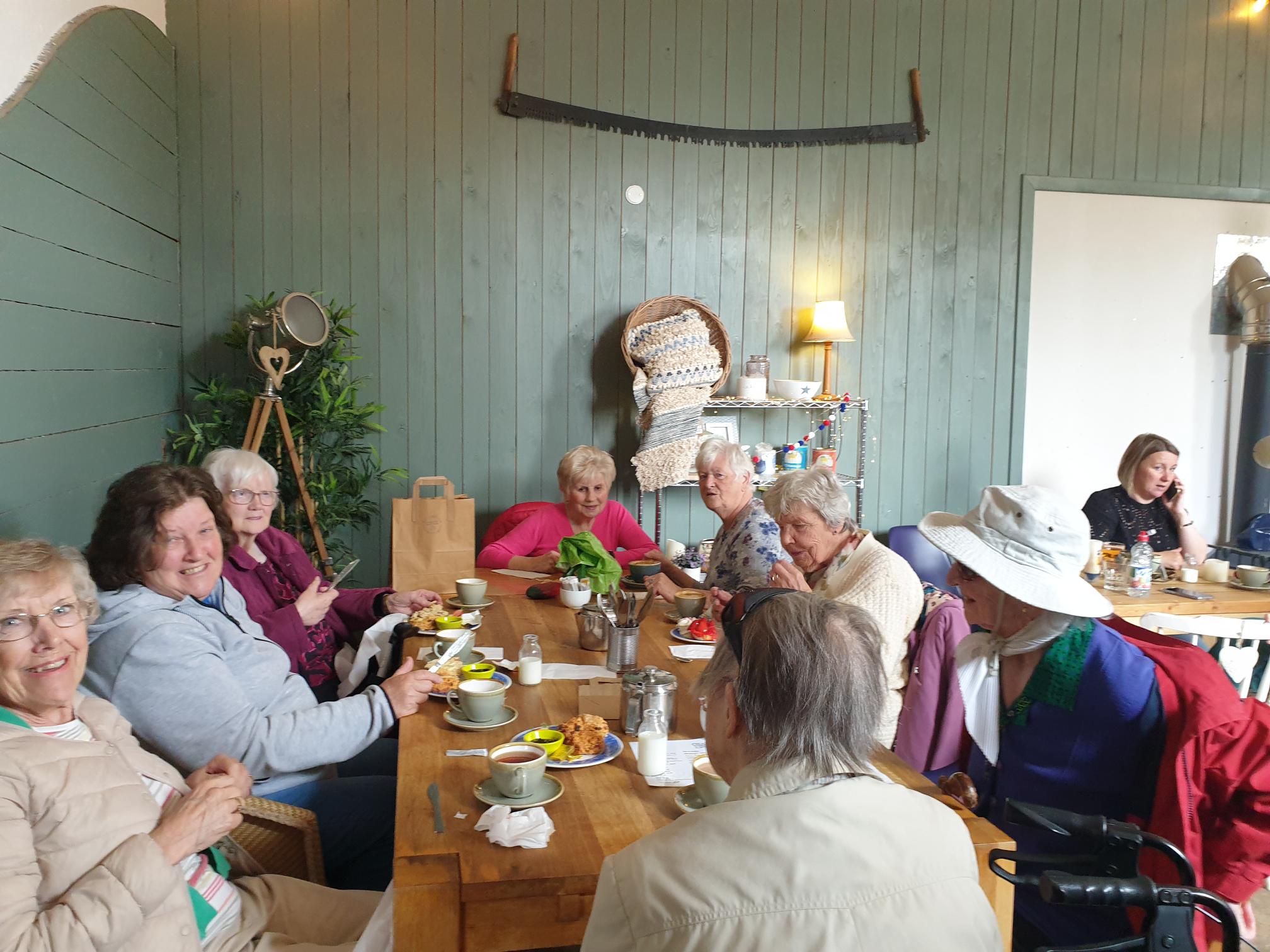 Tea out at Charleton Fruit Farm