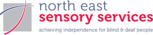 NESS logo - north east sensory services achieving independence for blind and deaf people. 