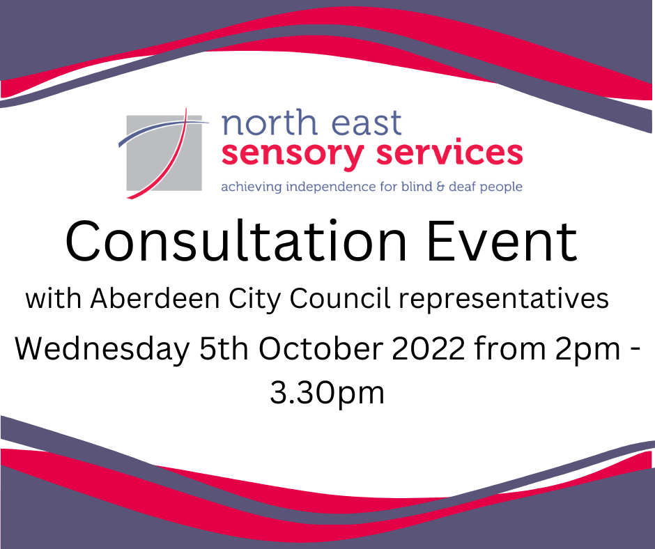 NESS consultation event with Aberdeen City Council representatives Wednesday 5th October 2022 from 2pm - 3.30pm