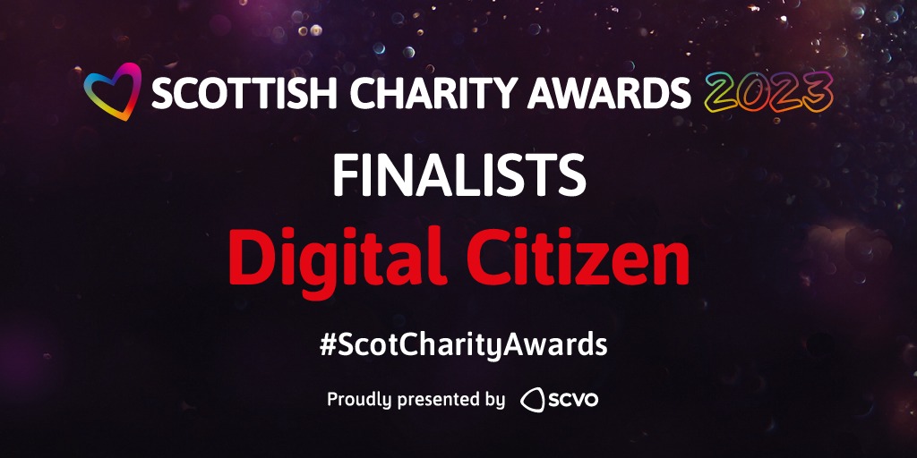 Scottish charity awards finalists digitla champions award 2023