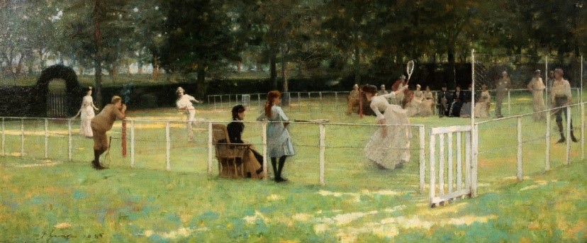 "The Tennis Party", 1885,, by John Lavery, image courtesy of Aberdeen Art Gallery and Museums